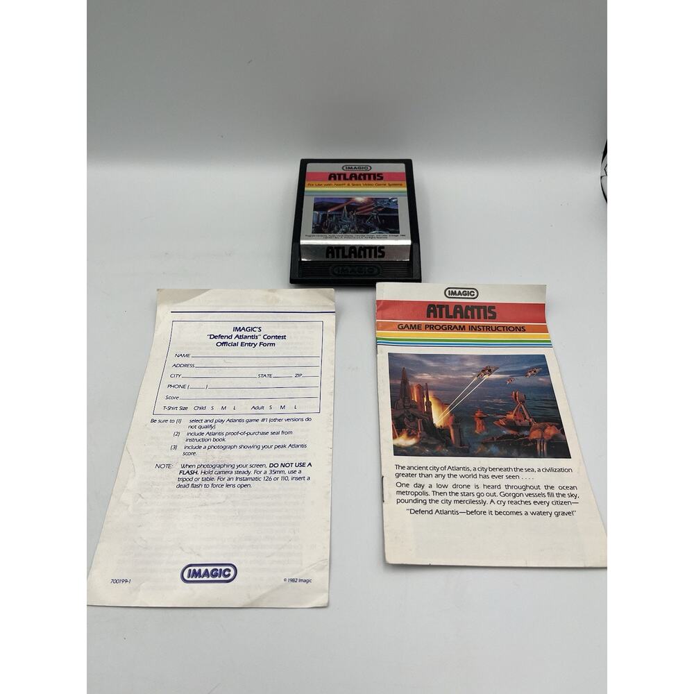 Atari 2600 Atlantis from Imagic with Manual